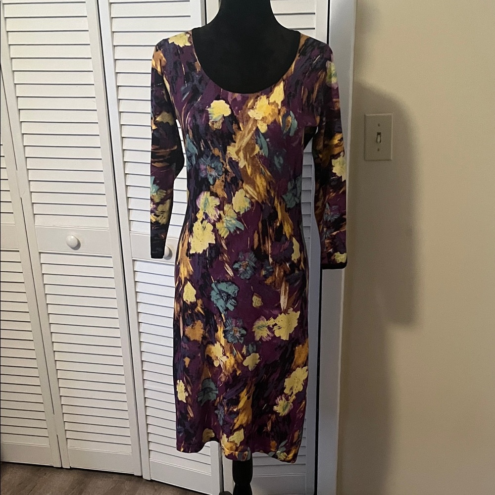 Etcetera Multicolor Long Sleeve Dress